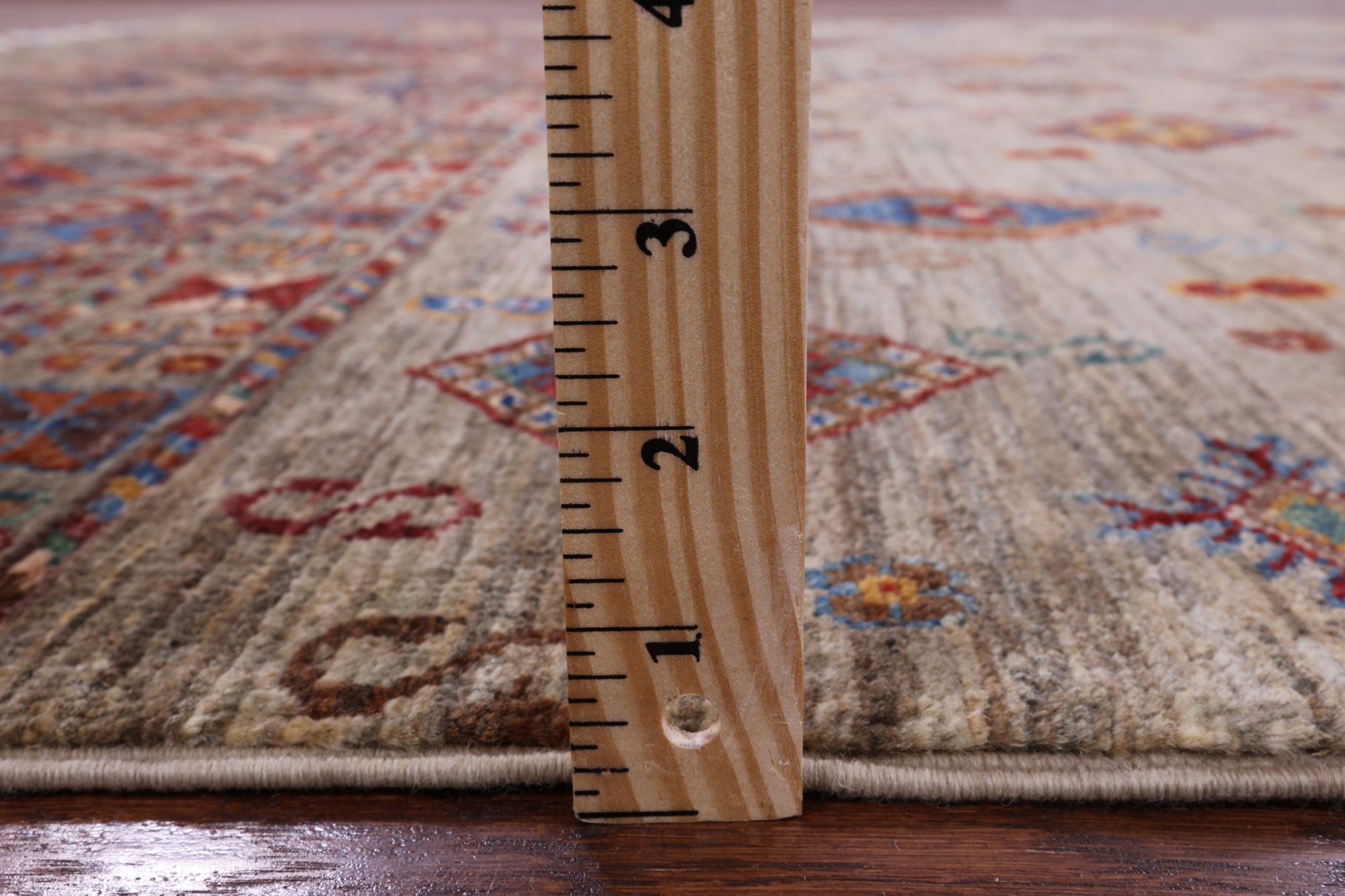 Khorjin Persian Gabbeh Handmade Wool Rug - 5' 10" X 7' 10" - Golden Nile