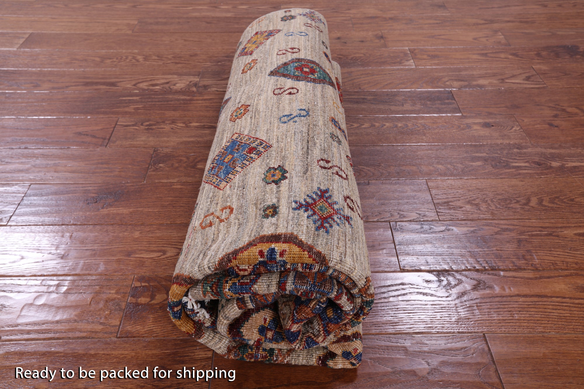 Khorjin Persian Gabbeh Handmade Wool Rug - 5' 10" X 7' 10" - Golden Nile
