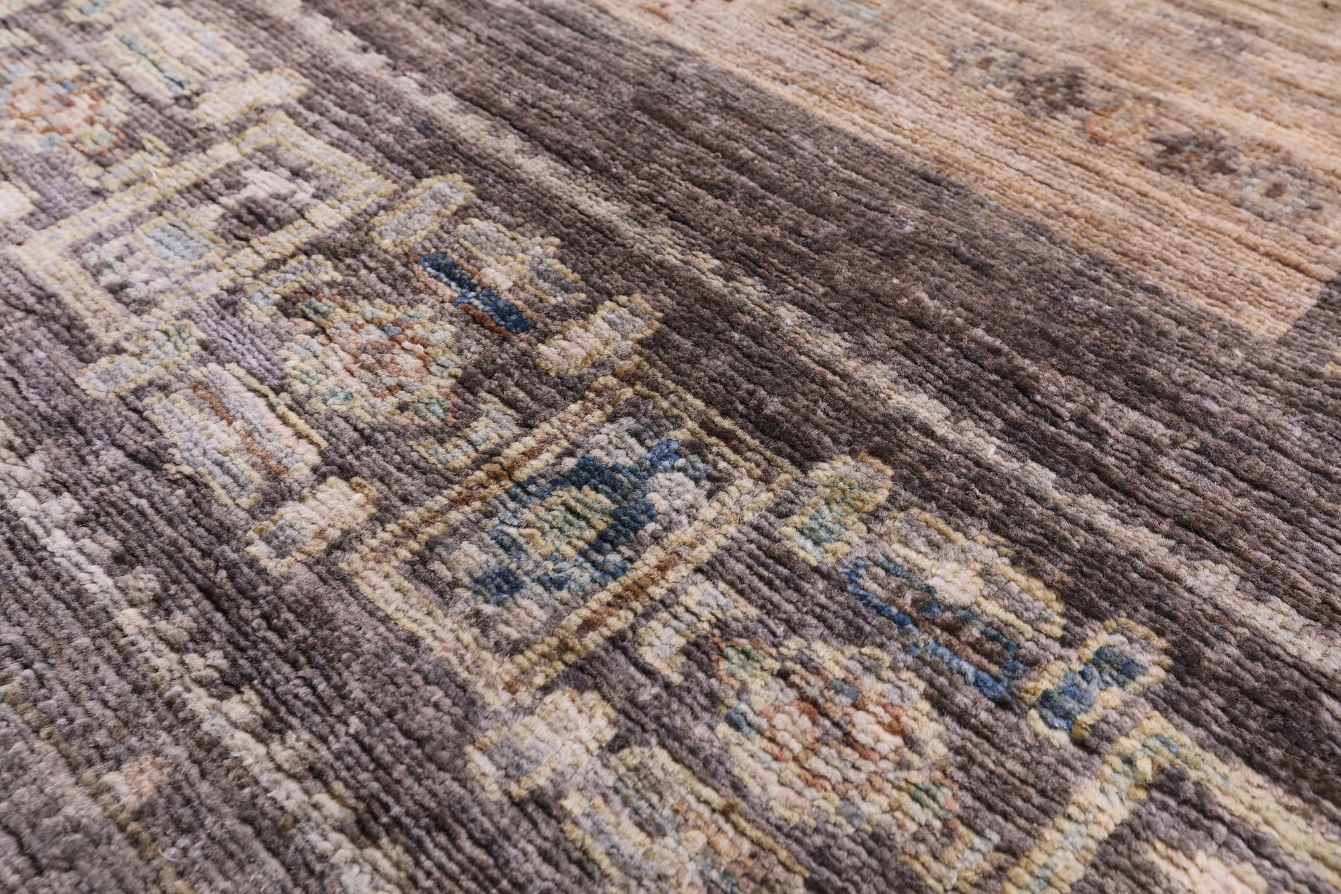 Tribal Persian Gabbeh Hand Knotted Wool Rug - 8' 0" X 10' 0" - Golden Nile