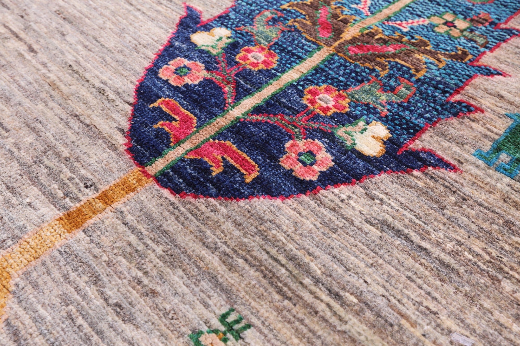 Tribal Persian Gabbeh Hand Knotted Wool Rug - 5' 9" X 8' 2" - Golden Nile