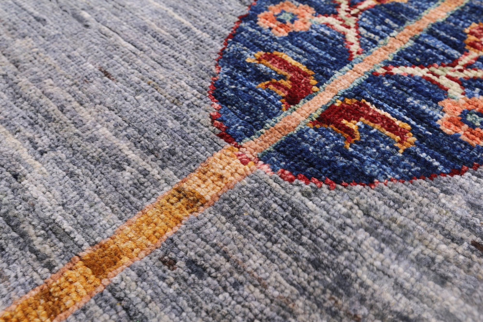 Persian Gabbeh Handmade Wool Rug - 5' 7" X 8' 1" - Golden Nile
