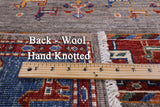 Tribal Persian Gabbeh Hand Knotted Wool Rug - 4' 4" X 6' 4" - Golden Nile