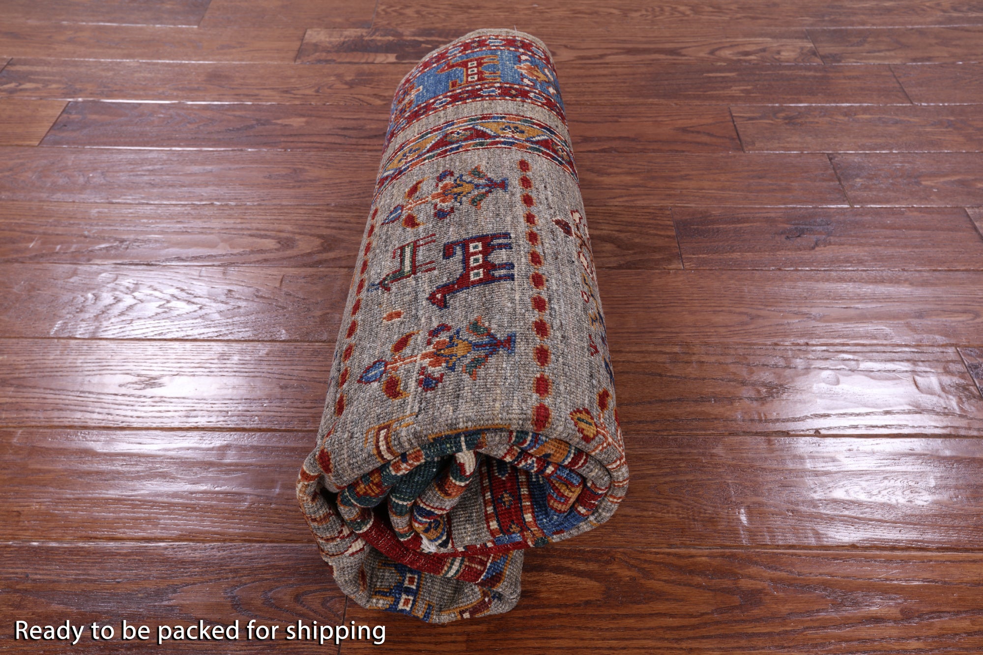Tribal Persian Gabbeh Hand Knotted Wool Rug - 4' 4" X 6' 4" - Golden Nile