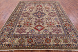 Super Kazak Hand Knotted Wool Rug - 8' 3" X 9' 11" - Golden Nile