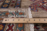 Super Kazak Hand Knotted Wool Rug - 8' 3" X 9' 11" - Golden Nile