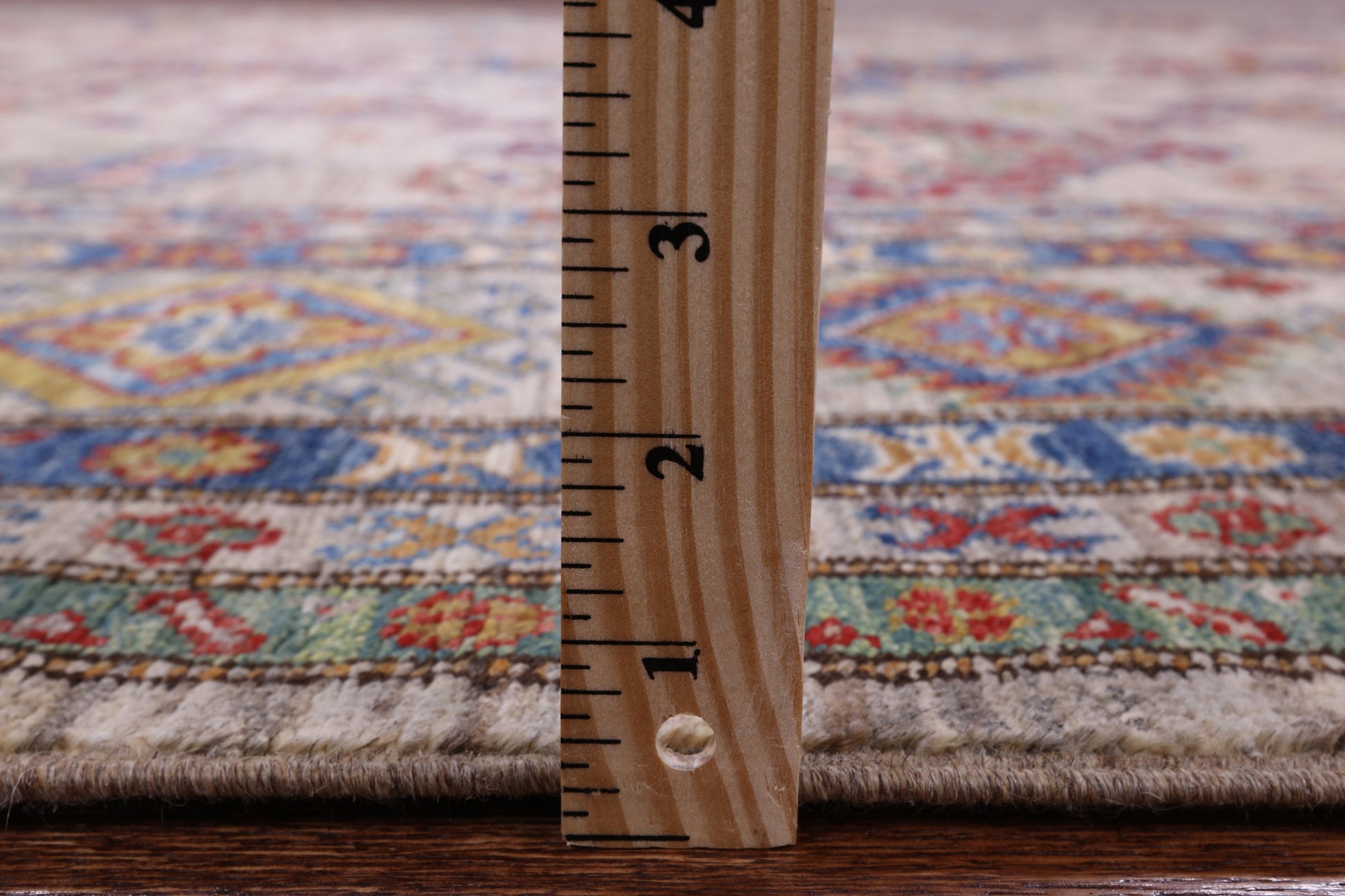 Super Kazak Hand Knotted Wool Rug - 8' 3" X 9' 11" - Golden Nile