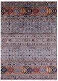Tribal Persian Gabbeh Hand Knotted Wool Rug - 8' 5" X 11' 6" - Golden Nile