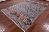 Tribal Persian Gabbeh Hand Knotted Wool Rug - 8' 5" X 11' 6" - Golden Nile