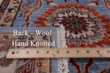 Blue Persian Tabriz Hand Knotted Wool Rug - 8' 4" X 9' 10" - Golden Nile