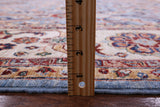 Blue Persian Tabriz Hand Knotted Wool Rug - 8' 4" X 9' 10" - Golden Nile