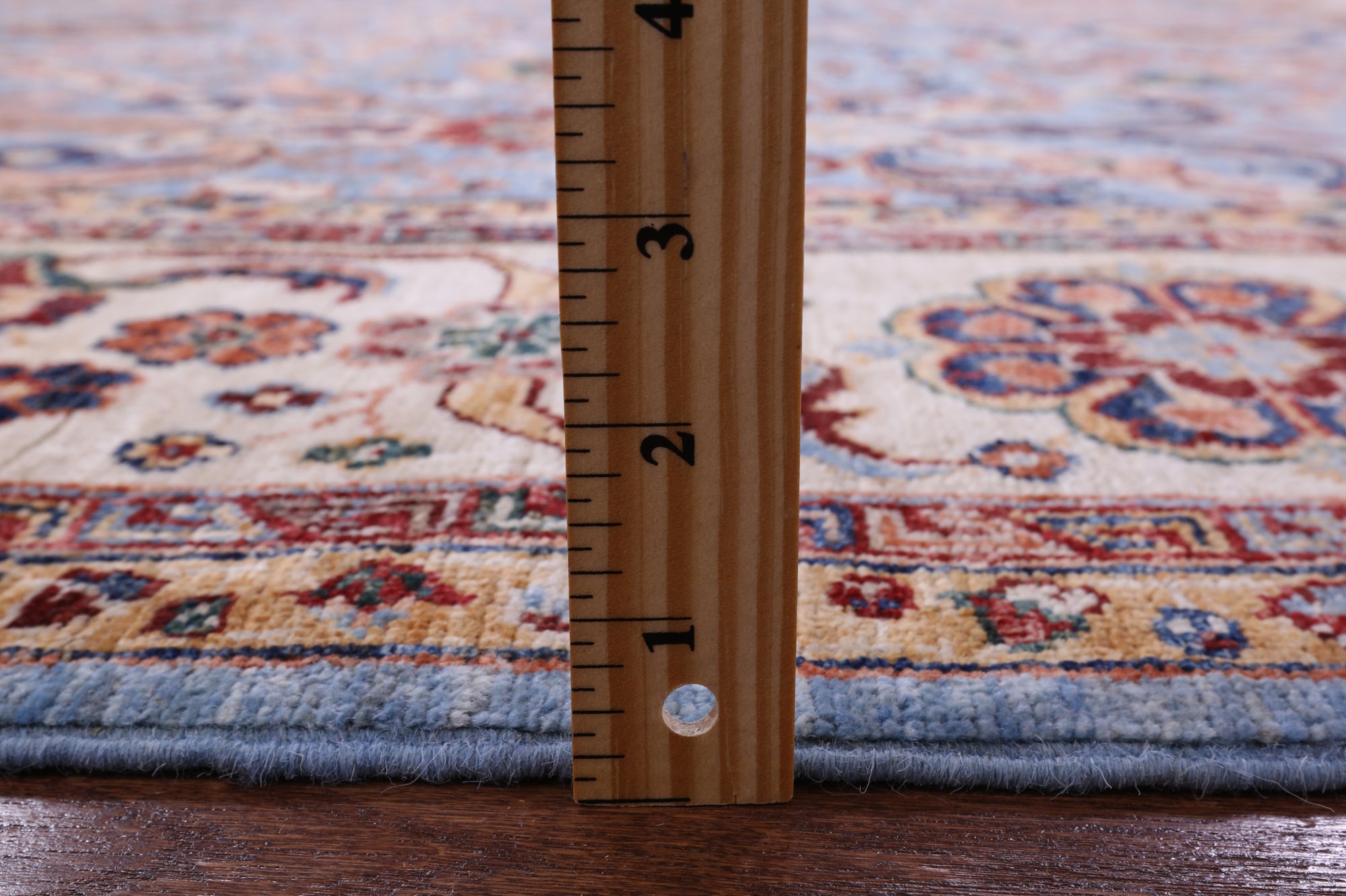 Blue Persian Tabriz Hand Knotted Wool Rug - 8' 4" X 9' 10" - Golden Nile