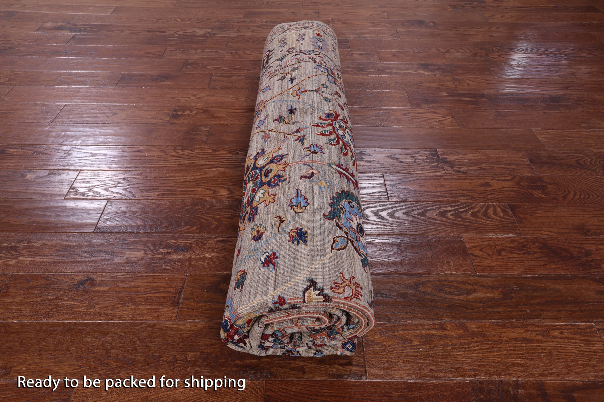 Peshawar Hand Knotted Wool Rug - 8' 2" X 11' 4" - Golden Nile
