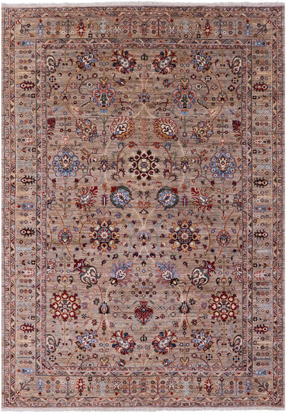 Peshawar Hand Knotted Wool Rug - 8' 2" X 11' 4" - Golden Nile