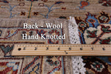Peshawar Hand Knotted Wool Rug - 8' 2" X 11' 4" - Golden Nile