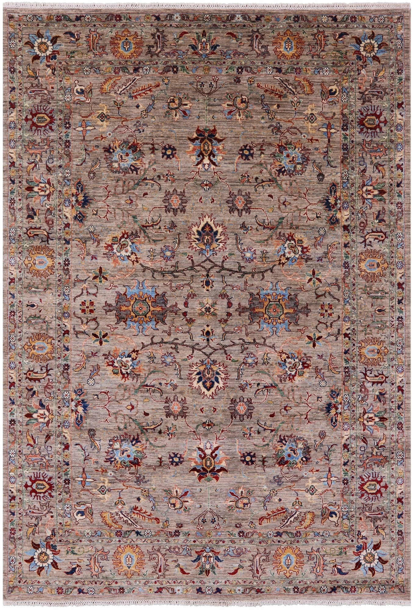 Peshawar Hand Knotted Wool Rug - 6' 10" X 9' 10" - Golden Nile