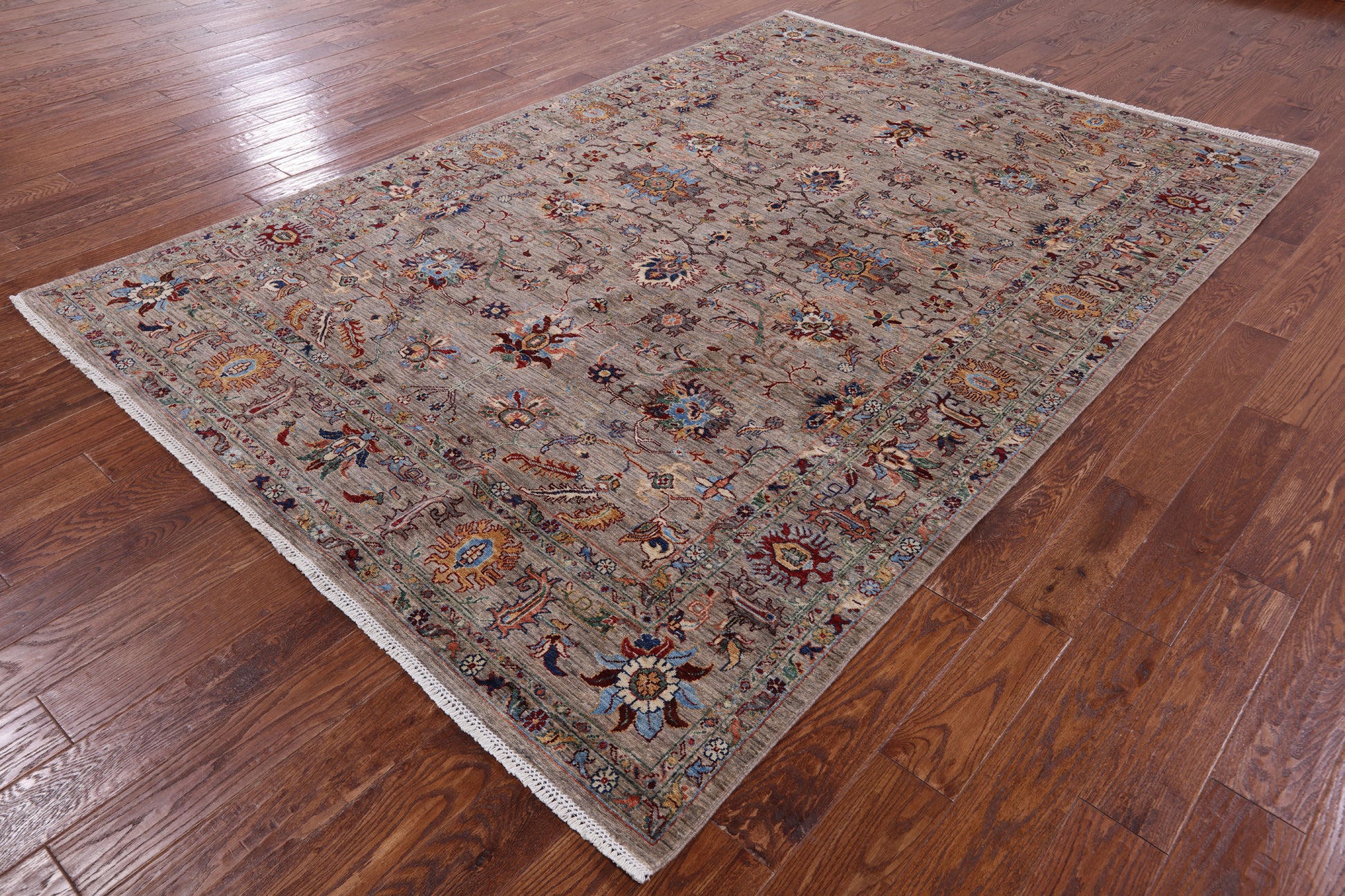 Peshawar Hand Knotted Wool Rug - 6' 10" X 9' 10" - Golden Nile