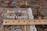 Peshawar Hand Knotted Wool Rug - 6' 10" X 9' 10" - Golden Nile