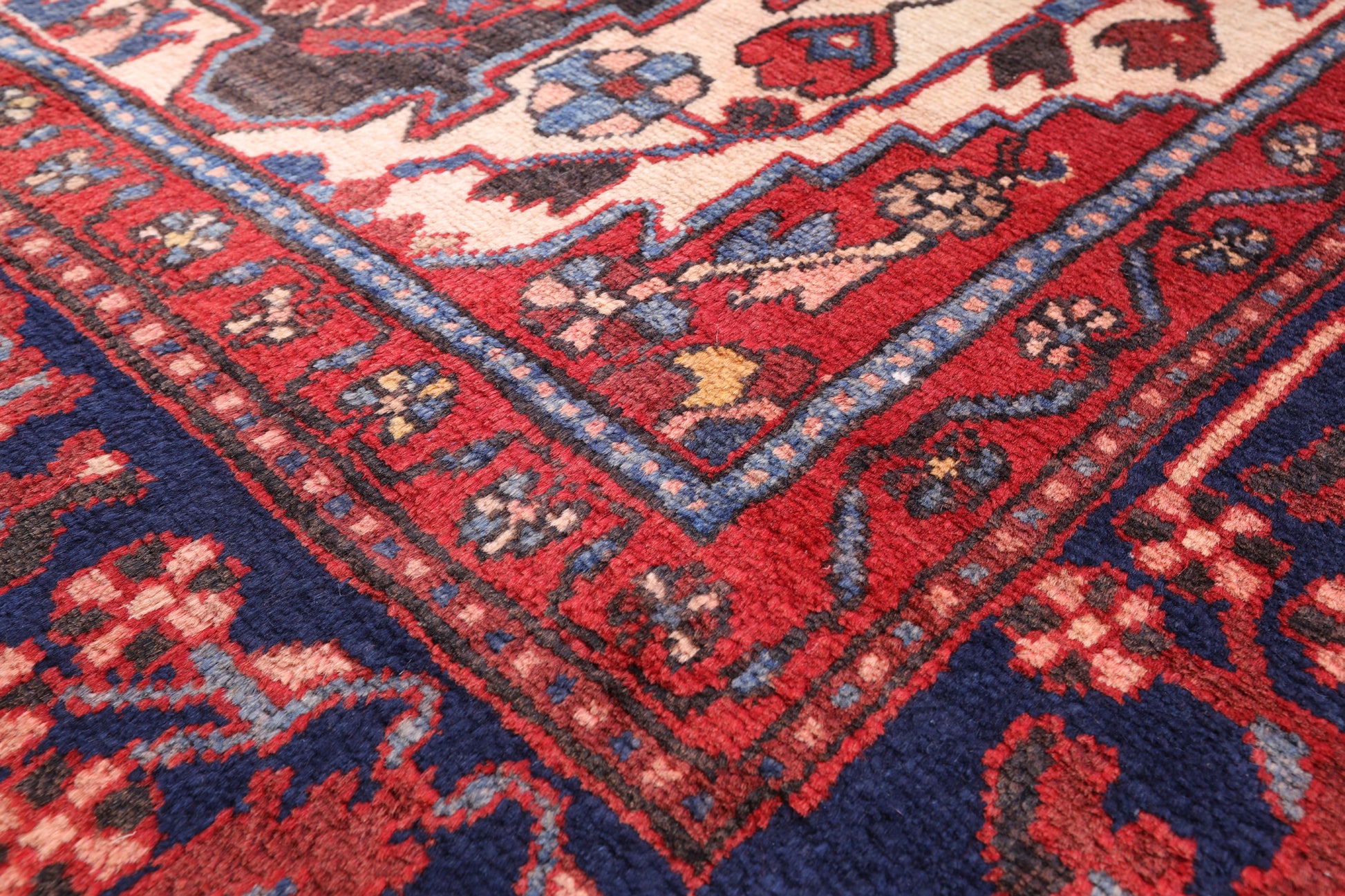 Black New Authentic Persian Hamadan Area Rug - 5' 1" X 10' - Golden Nile