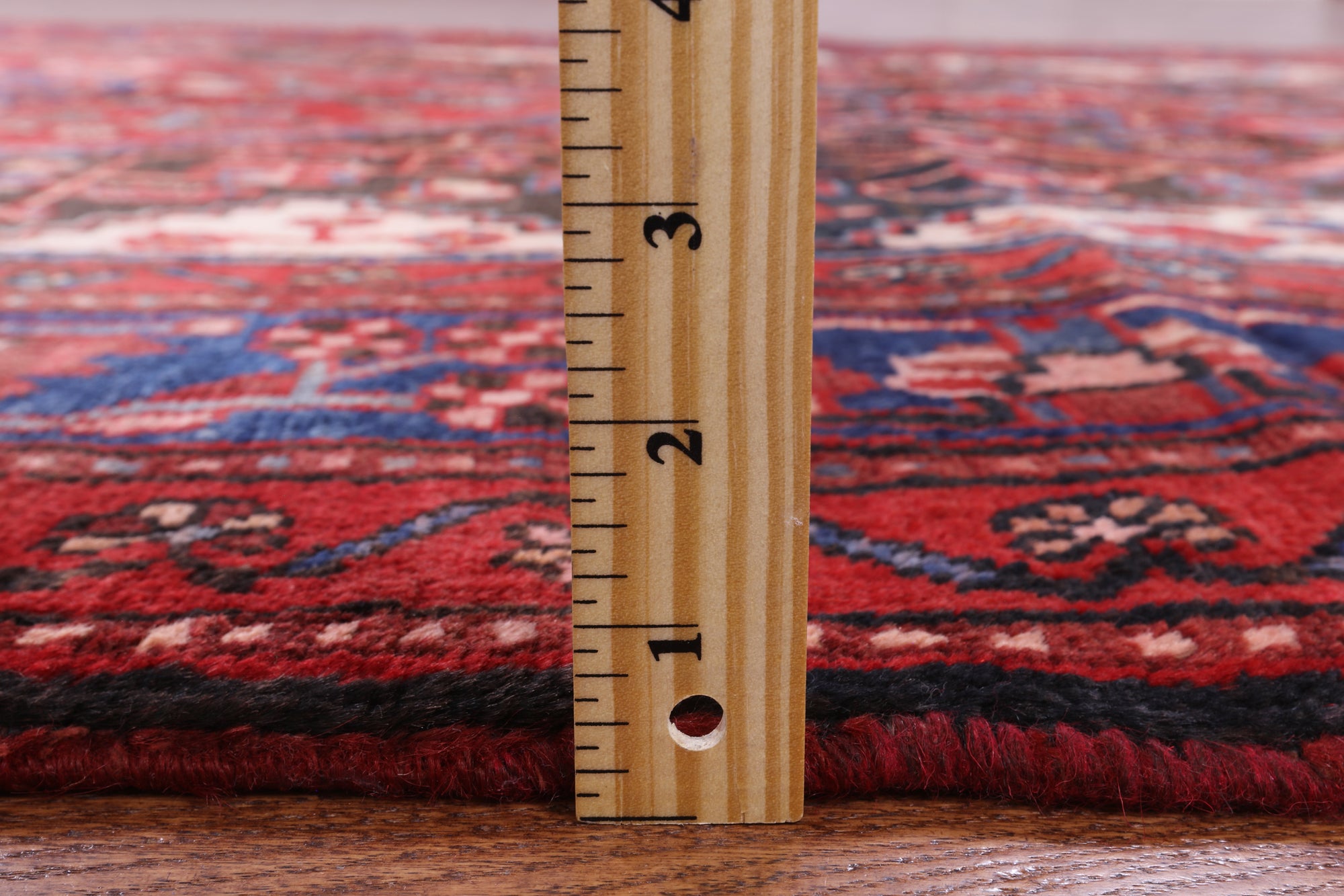 Black New Authentic Persian Hamadan Area Rug - 5' 1" X 10' - Golden Nile