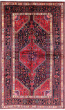 New Authentic Persian Hamadan Hand Knotted Wool Rug - 4' 11" X 7' 11" - Golden Nile