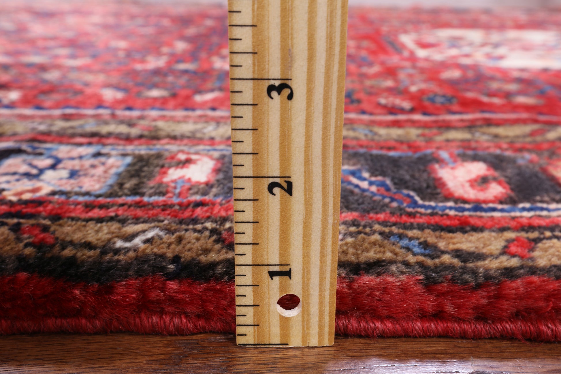 Red New Persian Hamadan Runner Rug - 3' 9" X 10' 1" - Golden Nile
