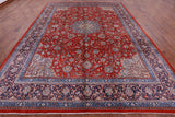 Red New Persian Sarouk Area Rug - 9' 10" X 13' 5" - Golden Nile