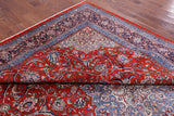 Red New Persian Sarouk Area Rug - 9' 10" X 13' 5" - Golden Nile