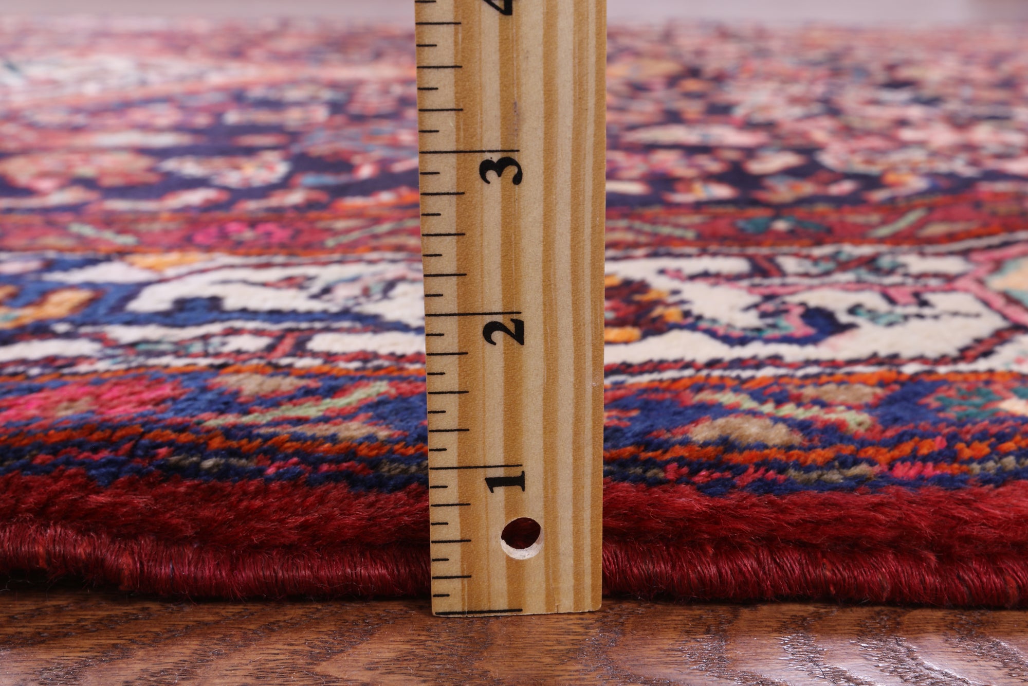 New Persian Hamadan Handmade Area Rug - 5' 2" X 10' 0" - Golden Nile