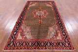 New Persian Hamadan Hand Knotted Area Rug - 5' 3" X 9' 8" - Golden Nile