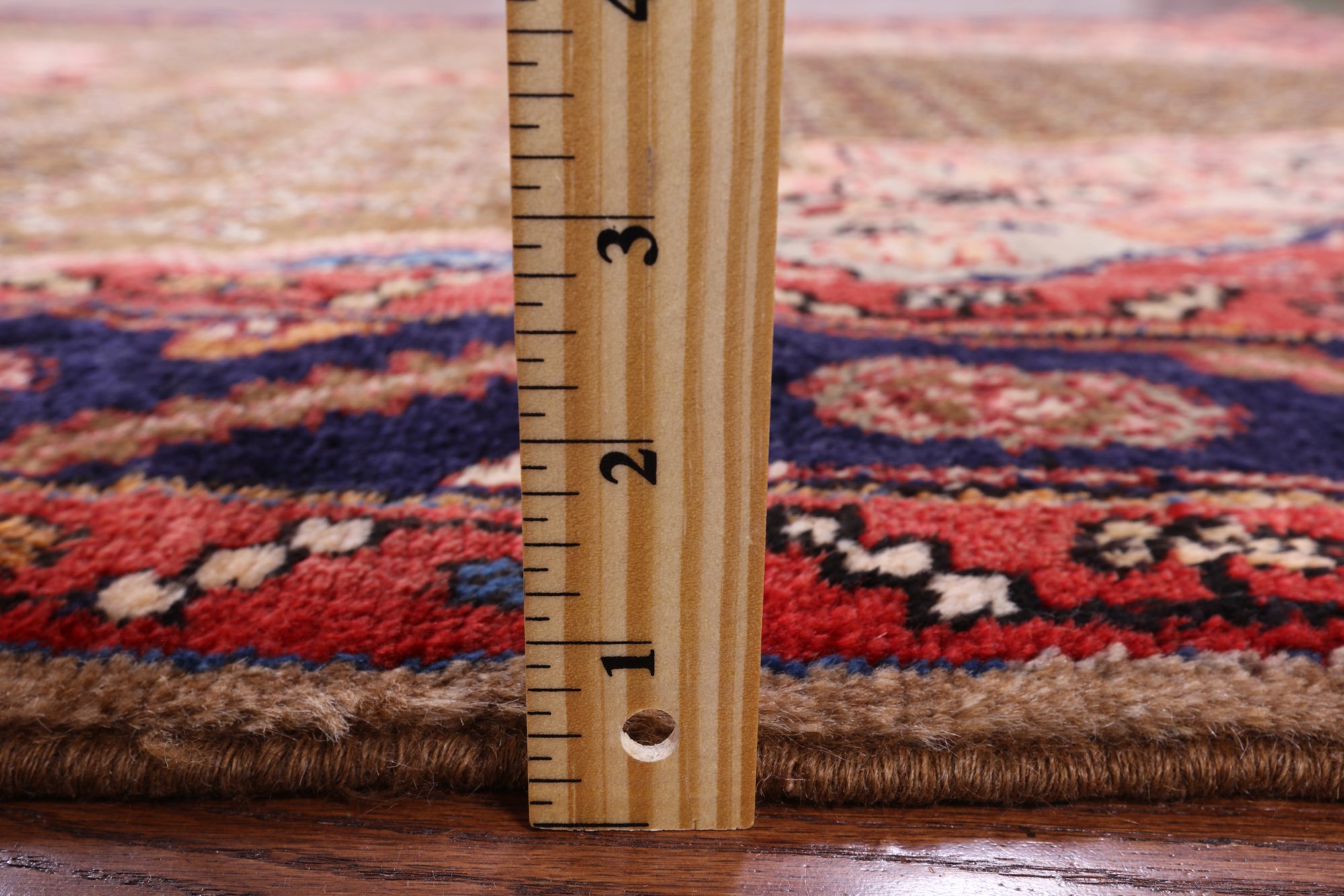 New Persian Hamadan Hand Knotted Area Rug - 5' 3" X 9' 8" - Golden Nile