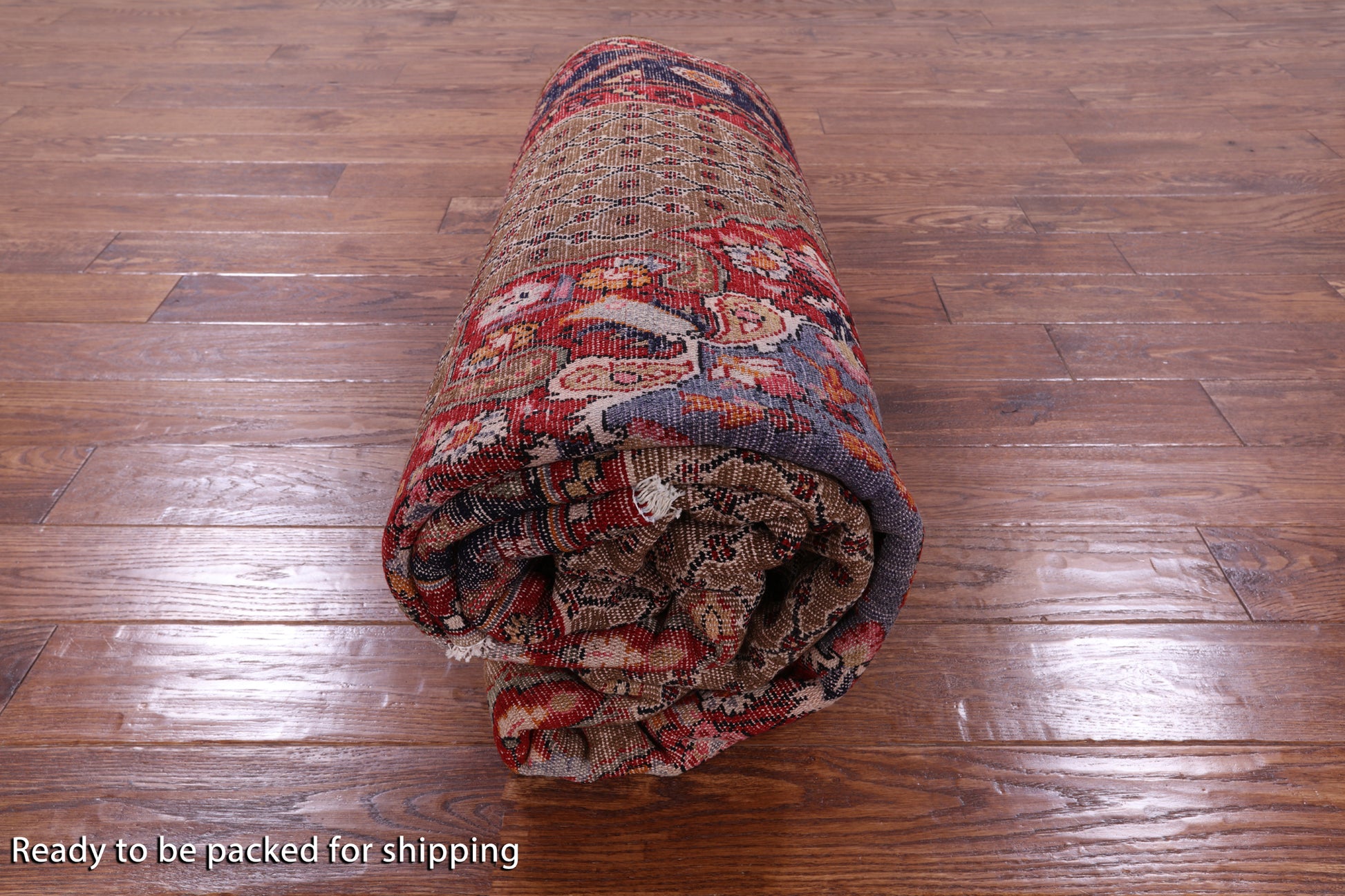 New Persian Hamadan Hand Knotted Area Rug - 5' 3" X 9' 8" - Golden Nile
