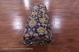 Blue New Persian Kashan Handmade Wool Rug - 9' 9" X 13' 0" - Golden Nile