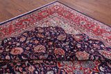 Blue Persian Mahal Hand Knotted Area Rug - 10' 2" X 13' 8" - Golden Nile