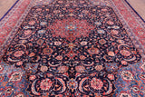 Blue New Persian Sarouk Area Rug - 9' 11" X 13' 2" - Golden Nile