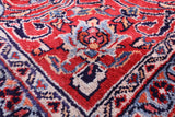 Blue New Persian Sarouk Area Rug - 9' 11" X 13' 2" - Golden Nile