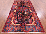 Black New Handmade Persian Nahavand Wool Rug - 5' 5" X 10' 5" - Golden Nile