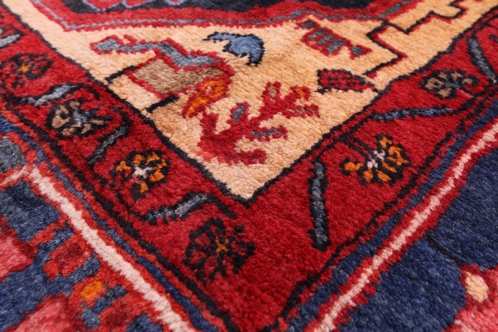 Black New Handmade Persian Nahavand Wool Rug - 5' 5" X 10' 5" - Golden Nile