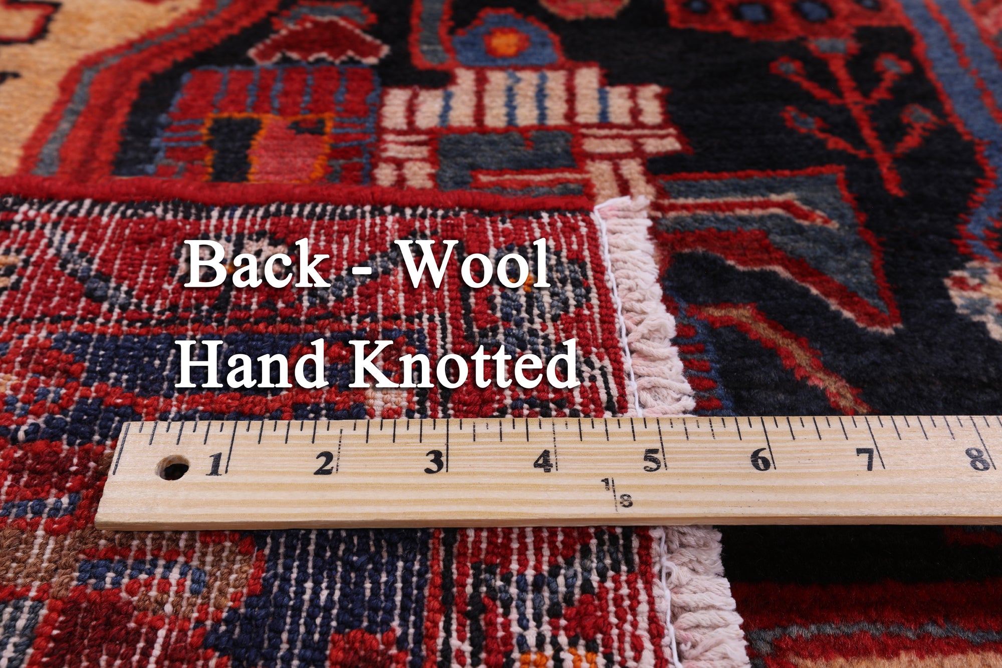 Black New Handmade Persian Nahavand Wool Rug - 5' 5" X 10' 5" - Golden Nile