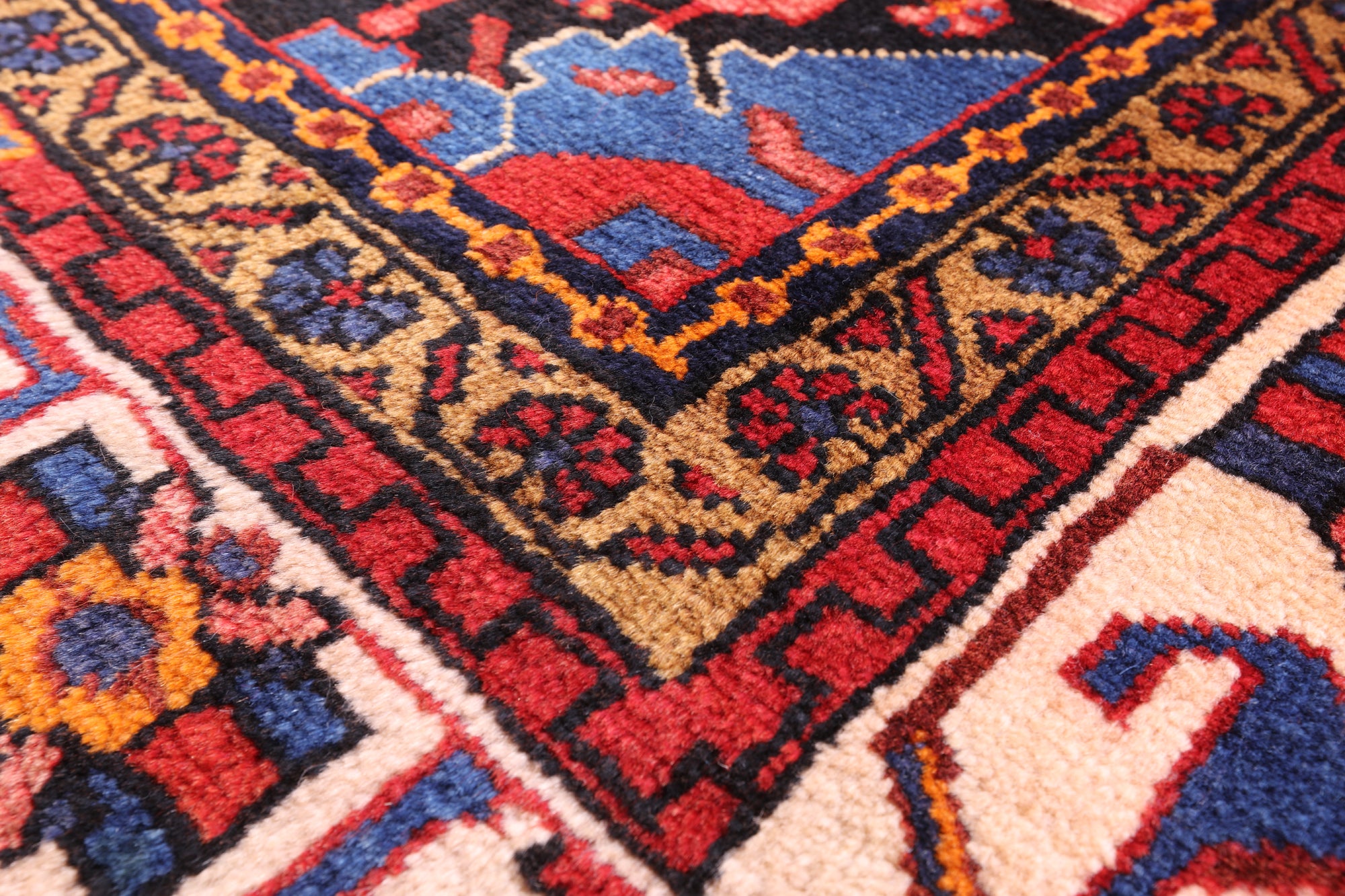 Black New Authentic Persian Nahavand Area Rug - 5' 5" X 10' 3" - Golden Nile