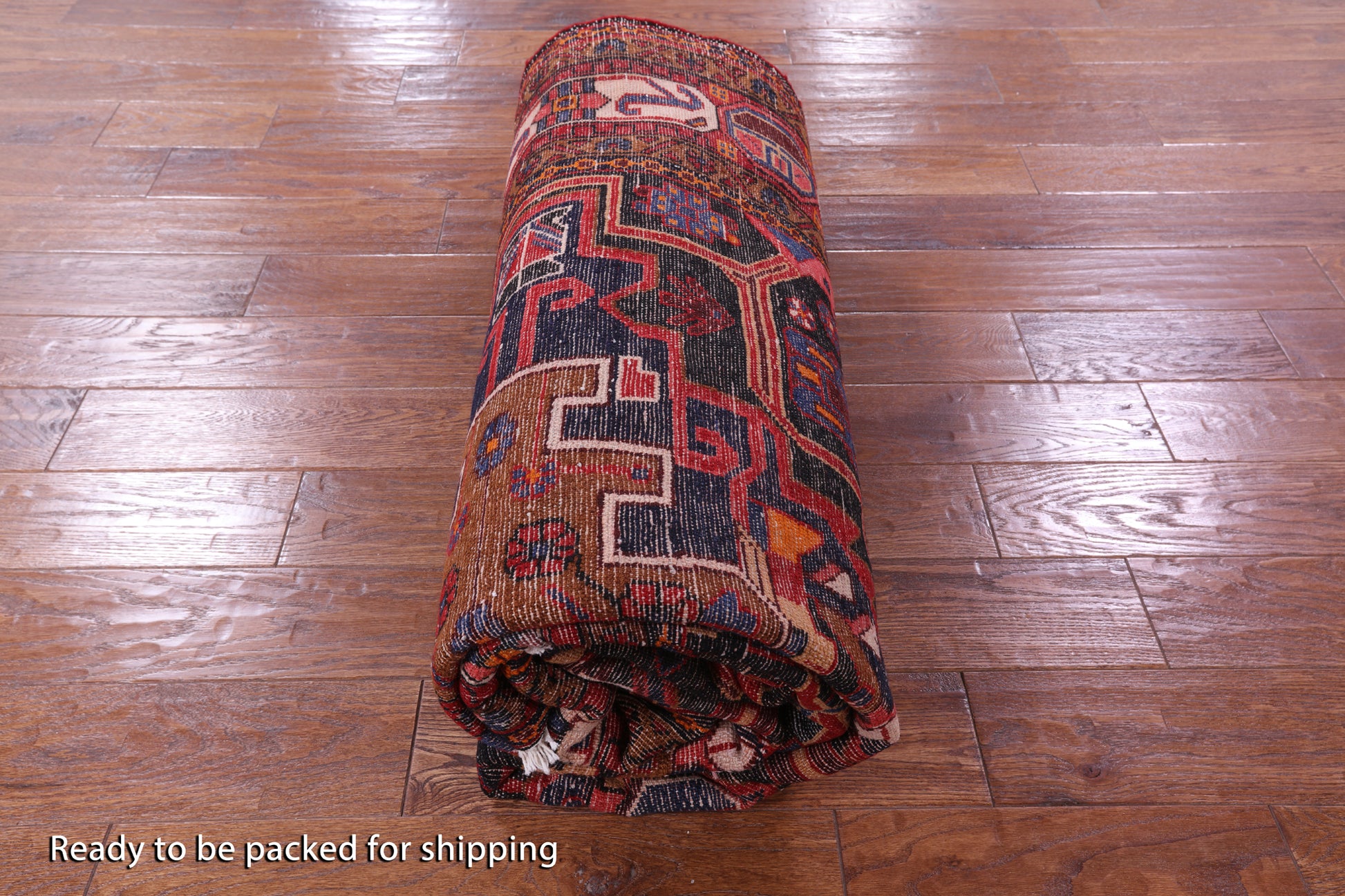 Black New Authentic Persian Nahavand Area Rug - 5' 5" X 10' 3" - Golden Nile