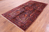 Black New Persian Nahavand Handmade Area Rug - 5' 4" X 10' 1" - Golden Nile