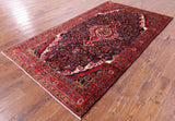 New Authentic Persian Nahavand Hand Knotted Area Rug - 4' 11" X 9' 1" - Golden Nile