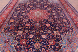Blue New Authentic Persian Mahal Area Rug - 9' 10" X 13' 4" - Golden Nile