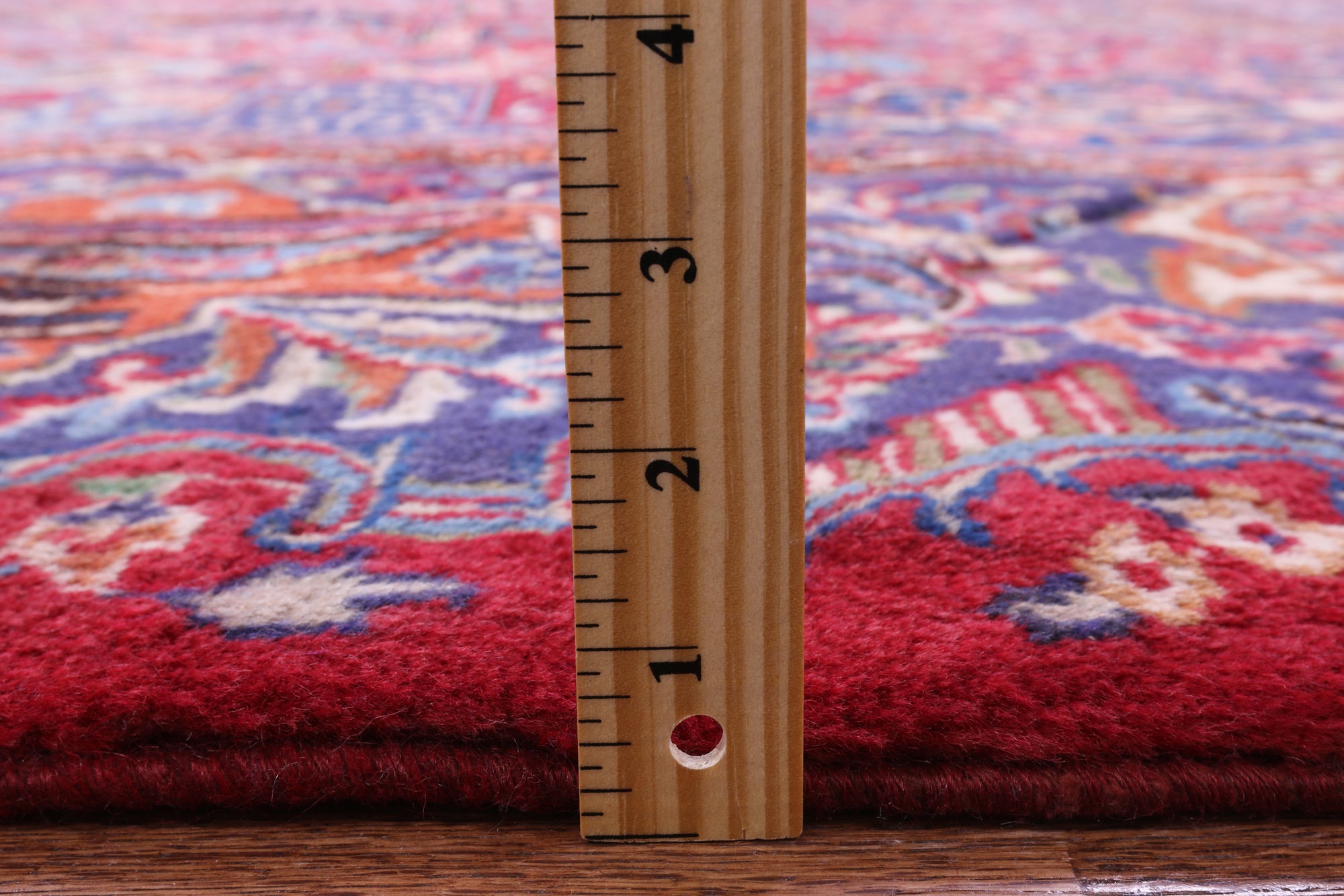 Red New Authentic Persian Kashmar Hand Knotted Wool Rug - 9' 7" X 12' 8" - Golden Nile