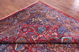 Red New Authentic Persian Kashmar Hand Knotted Wool Rug - 9' 7" X 12' 8" - Golden Nile