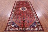 New Authentic Persian Hamadan Handmade Wool Rug - 5' 1" X 10' 2" - Golden Nile