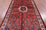 New Authentic Persian Hamadan Handmade Wool Rug - 5' 1" X 10' 2" - Golden Nile