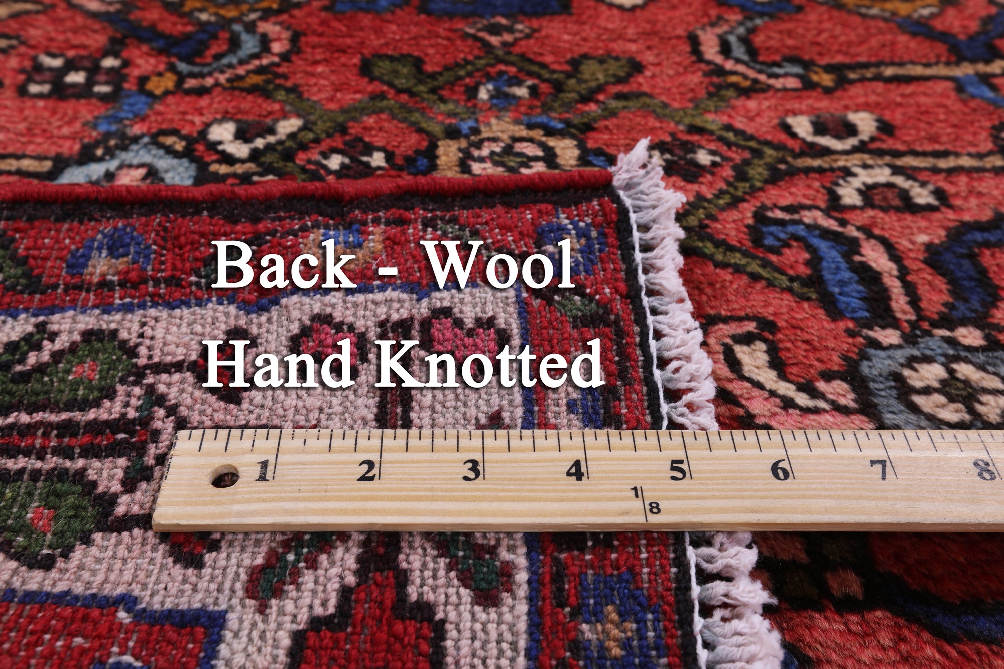 New Authentic Persian Hamadan Handmade Wool Rug - 5' 1" X 10' 2" - Golden Nile