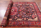 Black Authentic Persian Nahavand Area Rug - 5' 5" X 9' 2" - Golden Nile