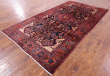 Black New Persian Nahavand Area Rug - 5' 9" X 10' 8" - Golden Nile